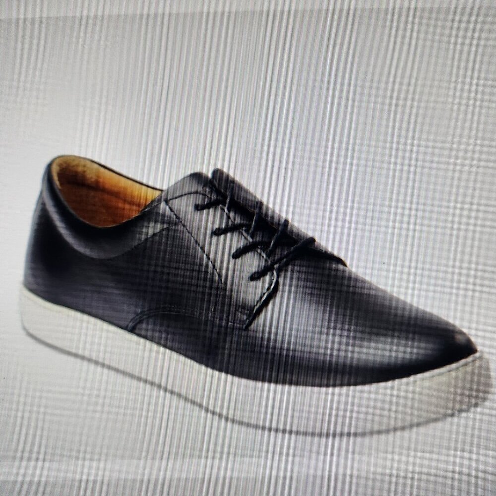 NISOLO Diego Everyday Sneakers. Black Leather. NIB. Size 11.5 Men's